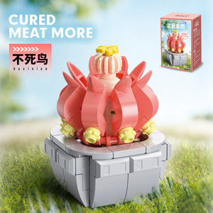 Offre Spéciale ABS plastiques MOC bricolage briques Rose tournesol <span class=keywords><strong>Bouquet</strong></span> immortel rempotage lys pissenlit fleur Mini blocs <span class=keywords><strong>de</strong></span> construction jouets - Product Image 4
