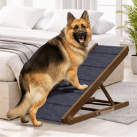 Rampe d'escalier pliable en bois massif pour animaux de compagnie, réglable et antidérapante, pour canapé-lit - Vente en gros