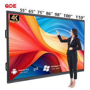 Precios de Pizarras Inteligentes QDE de 55, 65, 75, 85, 86, 98 y 110 Pulgadas, Pizarra Digital Blanca para Aulas, Equipo Educativo, Pizarra Interactiva - Product Image 1