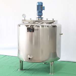 Cuve de mélange verticale en acier inoxydable 304 316L QIANGZHONG avec agitateur pour l'industrie cosmétique et biotechnologique - Product Image 5