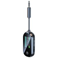 Draadloze BT6.0-ontvanger en -zenderadapter met kleurrijk LCD-scherm, ondersteunt 2 apparaten en geeft de status van de verbinding met het displayapparaat weer
