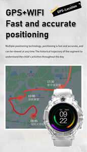 Montre connectée Android ronde GPS 4G, écran IPS, caméra, SOS, appels vidéo bidirectionnels, 4G, pour enfants et adolescents - Product Image 6