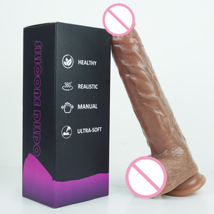 Dildo Realistico in Silicone Trasparente 610g per Masturbazione Maschile e Femminile - Product Image 5