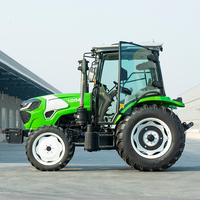 Tracteur agricole 80hp 100hp 120hp, tracteurs 4x4, mini tracteurs à roues 4x4, remorque pour machines agricoles