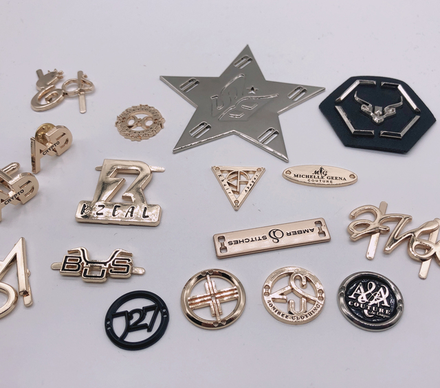 Custom Logo Embroidery Patch Garment Accessories Garment Other Metal Cufflinks Lapel Pins Emboss