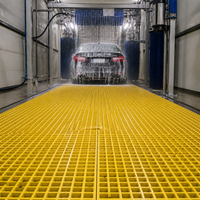 Grille de sol en fibre de verre pour lavage de voitures, 25 mm, en PRV, auto-drainante, perméable, résistante à la corrosion, panneau de charge robuste – Fournisseur