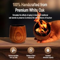 Verres à cocktail Old Fashioned double paroi de 11 oz, verres à whisky en cristal, ensemble, boîte cadeau en bois pour whisky