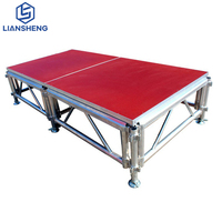 Concerts Plancher Blocs En Bois Dj Choral Risers Rétractable En Aluminium Pont Podium Portable Scène Couvre À Vendre