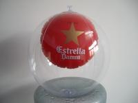 Ballon de plage gonflable avec figurine 3D à l'intérieur