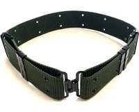 Fabricant d'usine chinois de haute qualité 5.5CM ceinture verte avec 12 rangées 24 pièces œillets boucle et crochet