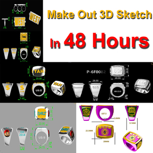 Nhẫn Kim Cương VVS Moissanite Trang Sức Sang Trọng Tùy Chỉnh Nhẫn Học Phong Cách Vô Địch Chữ Cái Đầu Tiên Lấp Lánh Cho Nam - Product Image 4