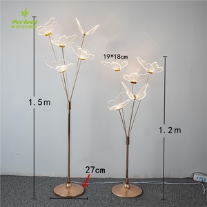 Lampu Dekorasi Panggung Akrilik 5 Kepala Bentuk Kupu-kupu Bercahaya, Tahan Lama, untuk Pengaturan Adegan Aula Perjamuan, Pesta Pernikahan, dan Lorong - Product Image 6