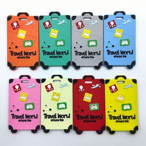 Customgift New Anti-Lost PVC Luggage Tag Customized Color Size Portable Fashion Design for Writing Logistics Identification - Product Image 2