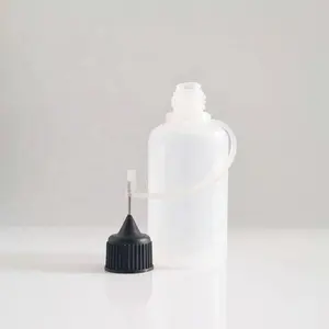 Top Quality Plastic Needle Nozzle Tip Applicator Bottles With Child Proof Cap 15ml