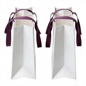 Sac en papier de luxe avec logo personnalisé imprimé en usine - Vêtements Shopping/ |   Emballage de boutique recyclable - Product Image 3