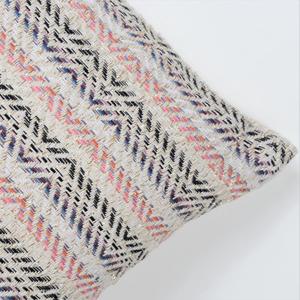 Housse de coussin carrée en coton tissée à la main, texture bohème, blanc cassé et beige, avec fermeture éclair, personnalisable - Product Image 5