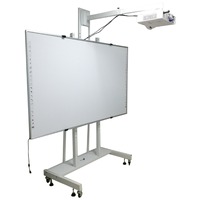 Tableau blanc interactif ShenMaiDi personnalisé 82'' 86'' avec interface USB, multi-points tactiles, en alliage d'aluminium