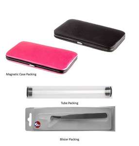 Obexa บางเฉียบสแตนเลส L ทองแหนบต่อขนตาแบบมืออาชีพพร้อมโลโก้ที่กำหนดเอง - Product Image 2