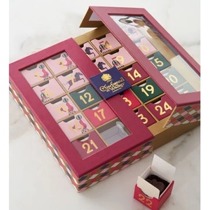 Rouge Cosmétiques Tiroir Carton Calendrier De L'<span class=keywords><strong>avent</strong></span> Boîte Personnalisée Avec Logo Estampé - Product Image 3