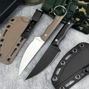 Cuchillo de Caza con Mango de Fibra de Nailon para Exteriores, Acero 8Cr13Mov, Cuchillo Táctico de Supervivencia EDC para Camping, Hoja Fija con Funda Kydex - Product Image 3