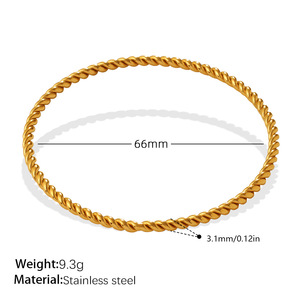 Custom Manufacturer Oem 316L Stainless Steel Fashion <b>Bead</b> <b>Bracelets</b> Bangles 14k 18k Gold Plated <b>Bracelet</b> for Women - Product Image 4
