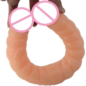 FAAK Super Long <b>Dildo</b> 16inch Screw Flexible Pussy Lesbian Masturbate Sex Toys Penis Double Sex for Women - Product Image 4