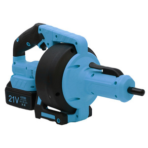 21V Blue High Power Drain Cleaner With Battery And Charger For Home Pipe Clog Removal - Product Image 4
