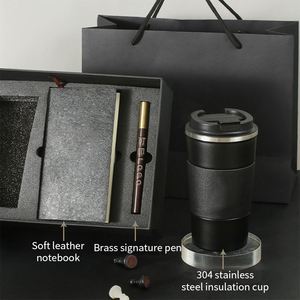 Caja de Regalo para el Día de San Valentín 2025, Juego de 3 Piezas, Cuaderno Negro y Vaso de Acero Inoxidable para Hombre - Product Image 5