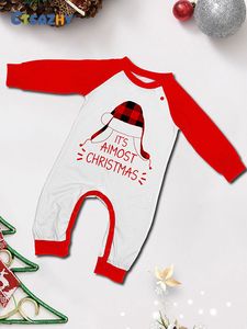 Pyjamas d'hiver européens et américains décontractés Vêtements de maison de Noël Costume Chapeau respirant Lettre Impression numérique Patchwork à carreaux pour - Product Image 5