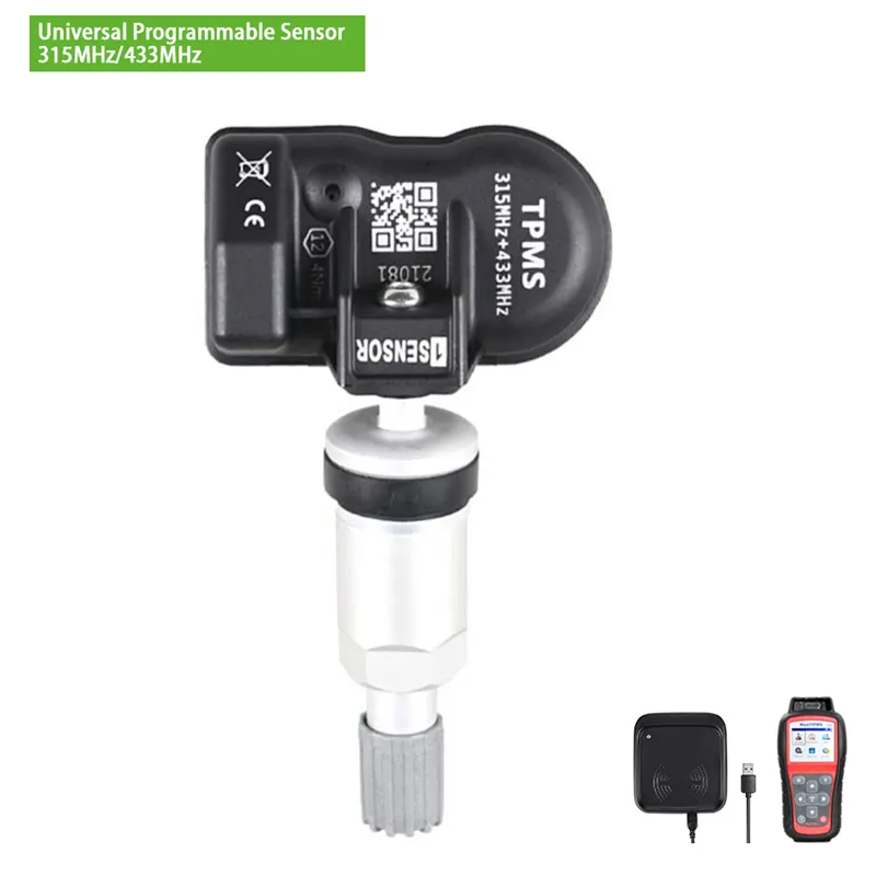 Factory hight quality Sensor 2in1 433mhz 315MHz tire pressure monitor systems programmable sensor tpms universal for all cars