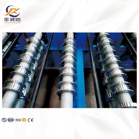 Machine de profilage de rouleaux pour échafaudages de construction, passerelle motorisée, plancher perforé en acier, marche d'escalier antidérapante, pompe à engrenages et roulements