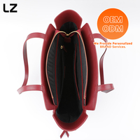 Sacs fourre-tout en cuir véritable LZ Private Label pour femmes, sacs bandoulière en cuir Nappa avec pompon, sac à main minimaliste noir en forme de seau
