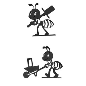 Ant Toilet Paper Holder 3D Printed No Drilling Required Bathroom Decor Ornament - Product Image 5