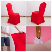 Housses de Chaise de Mariage Blanches Extensibles en Scuba Spandex