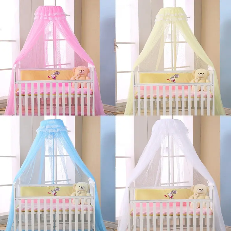 Baby Mosquito Safety Netting Stand Tent, Newborn Portable Cribs, Popular Bug Folding, Wooden Crib Net, Pop Up