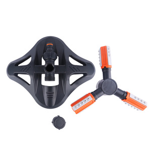 หัวฉีดน้ำแบบหมุน Huabangshi รุ่น Tripod Impact Sprinkler สีส้ม-เทา สำหรับรดน้ำสวน - Product Image 1