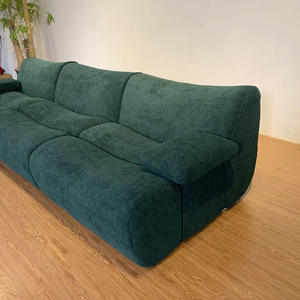 Sofá Seccional Moderno en Forma de L de 3 Plazas, Tapizado en Tela, sin Marco, con Espuma de Alta Densidad, para Sala de Estar, Apartamento u Hotel - Product Image 6