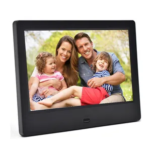 Small size 7inch HD lcd digital photo picture frame from china with Alarm Clock video music