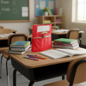 Pochettes pour chaises de classe avec porte-nom, 6 couleurs, mobilier scolaire, pochette de siège - Product Image 2