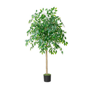 Arbre artificiel compact et élégant offrant un aspect réaliste, construction durable, idéal pour les espaces intérieurs, la maison, le bureau et la chambre. - Product Image 1
