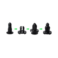 B09 Haute Qualité 500 Pièces/Sac Clips de Fixation Rapide pour Véhicules, Rivets de Retenue pour Pare-chocs, Panneaux de Porte et Doublures d'Aile, Ajustement Universel