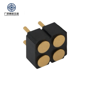 Nhà Máy Bán buôn đôi-row 4 pin nữ nối Suối Nước mục tiêu Vòng POGO pin nối - Product Image 1