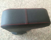 2020 desain baru hitam PU kulit konsol tengah mobil sandaran tangan kotak penyimpanan SEMPURNA UNTUK Toyota Wigo/Axia