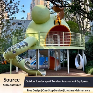 Toboggan extérieur en acier inoxydable personnalisé, grand modèle non standard, équipement de divertissement non motorisé, fabricant d'équipements pour parcs d'enfants - Product Image 1