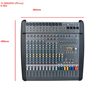 DMX1400 équipement de sonorisation professionnel haute puissance <span class=keywords><strong>14</strong></span> canaux 1000Wdj contrôleur de karaoké mélangeur de Console Audio alimenté - Product Image 3