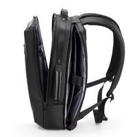 Sac à dos d'ordinateur portable professionnel imperméable de grande capacité avec logo personnalisé, sac à bandoulière double portable pour les voyages avec port USB