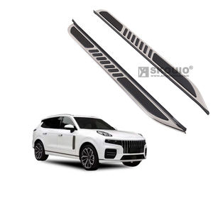 SKOUIO J4 Auto Accessoires <span class=keywords><strong>Nerf</strong></span> Bar En Alliage D'aluminium Marchepieds Marchepieds Côté Marche Pédale pour Lynk & Co 09 - Product Image 1