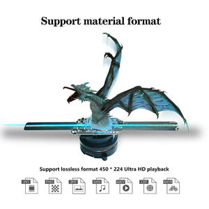 Wifi 3D Hologramme Projecteur Ventilateur 14-65cm Led Signe Publicité Affichage Holographique Lampe Lecteur 3D <span class=keywords><strong>Support</strong></span> Images Vidéo Épissage - Product Image 2