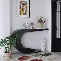 Table minimaliste moderne en bois contre le mur Table de porche pour salon UseGlamorous Furniture