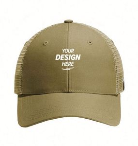 Chapeaux de camionneur en maille brodée 3D à 6 panneaux bleus personnalisés pour hommes casquettes à la mode avec tissu commun pour l'extérieur - Product Image 1